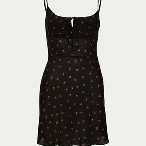 NWT REALISATION PAR Inez Black Strawberry Dress XS